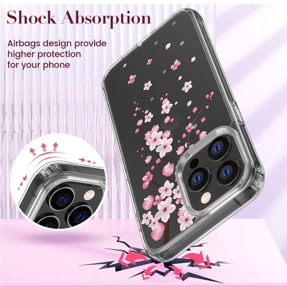 Cherry blossom iPhone 14 case